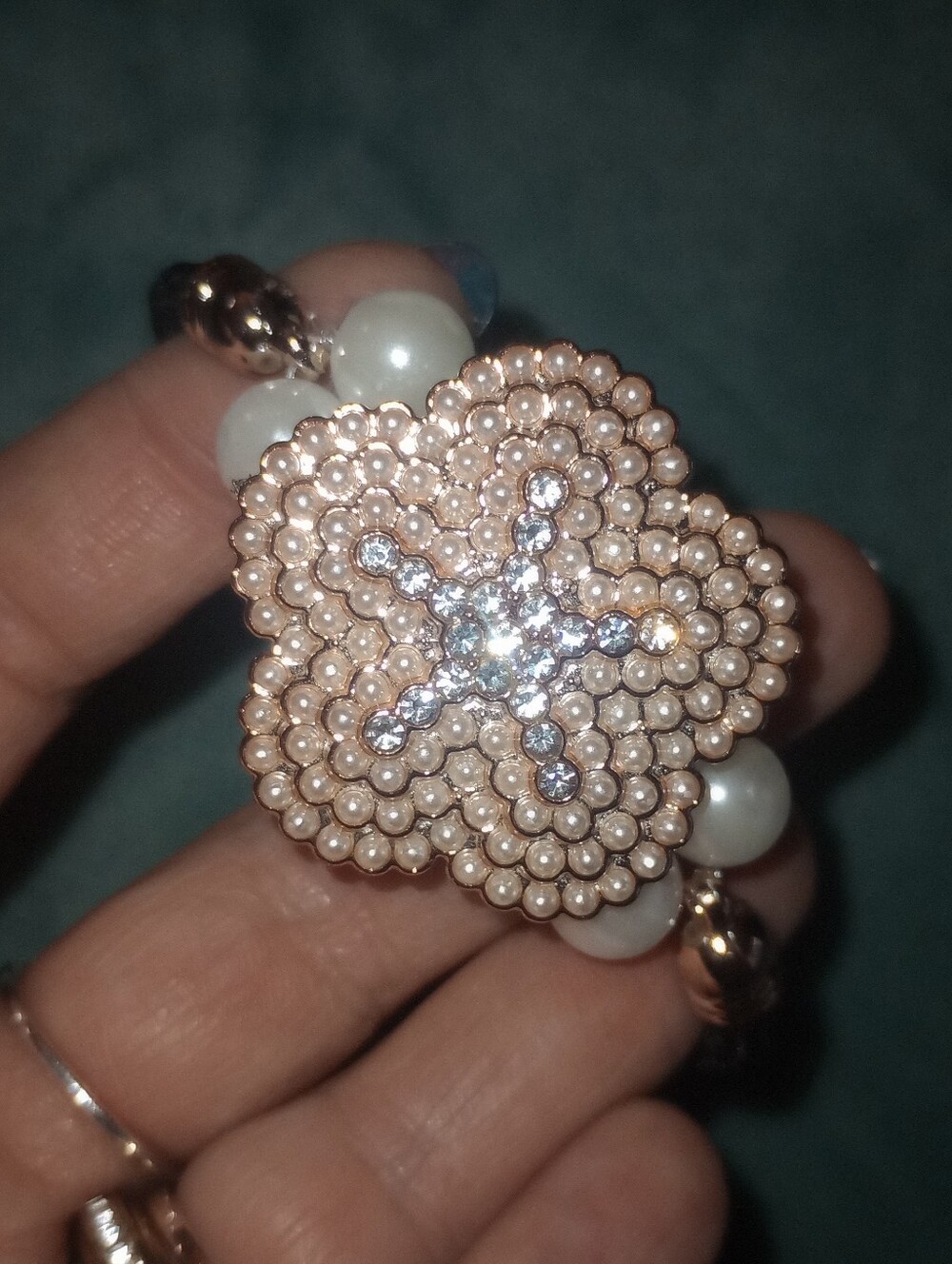 Boutique Faux Pearl Accent Hair Ties- Pick One - Picture 3 of 6